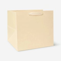 Пакет бумажный для торта Бежевый 25х25х25 см 